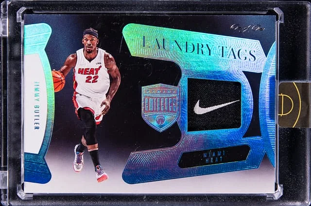 2021-22 Panini Eminence Jimmy Butler Laundry Tags #LT-JBT card image