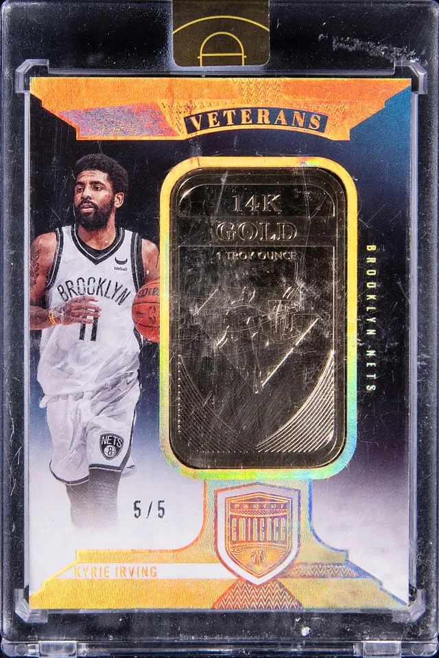 2021-22 Panini Eminence Kyrie Irving Veteran Gold Bar #VS-KIV card image