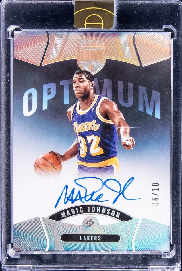 2021-22 Panini Eminence Magic Johnson Optimum #ODA-MJO card image