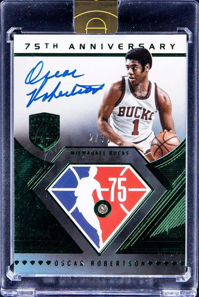 2021-22 Panini Eminence Oscar Robertson 75th Anniversary #75-OSC card image