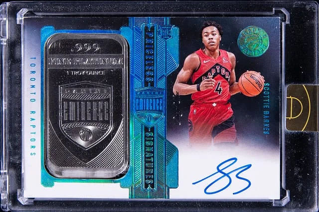 2021-22 Panini Eminence Scottie Barnes Priceless Signatures Platinum Bar #PRS-SBA card image