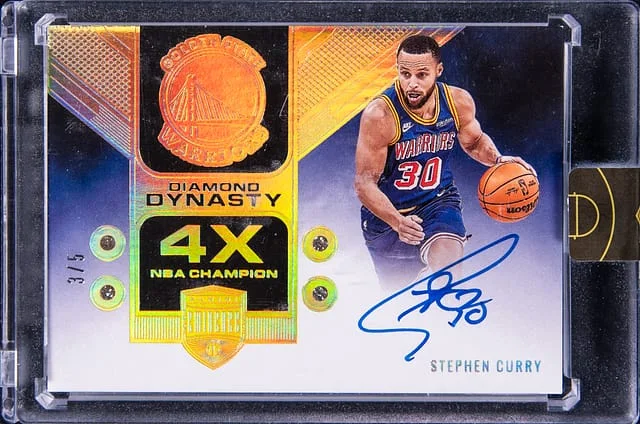 2021-22 Panini Eminence Stephen Curry Diamond Dynasty Signatures #DDS-SCU card image