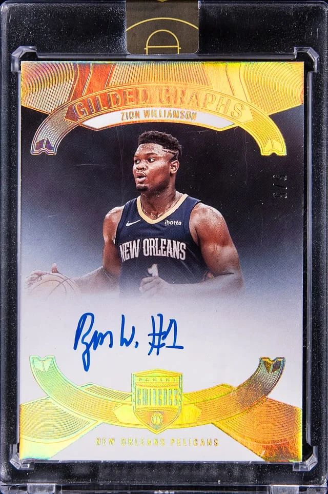 2021-22 Panini Eminence Zion Williamson Gilded Graphs Gold #GG-ZWL card image