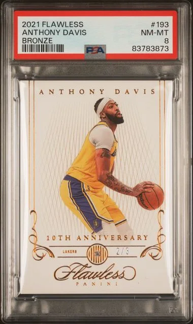 2021-22 Panini Flawless Anthony Davis Bronze #193 card image