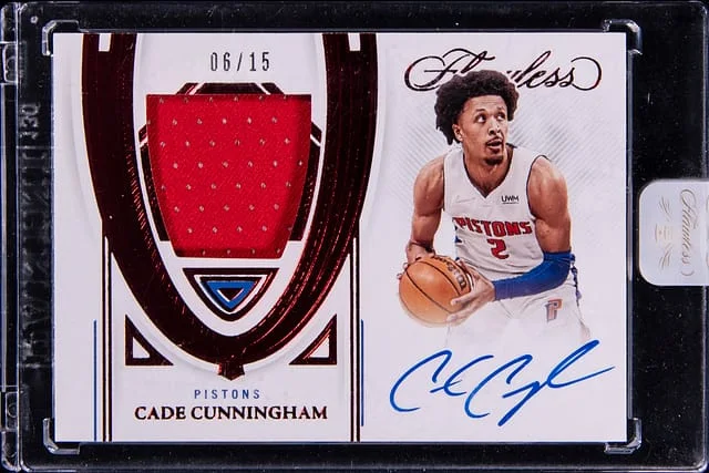 2021-22 Panini Flawless Cade Cunningham Ruby #FPA-CDC card image