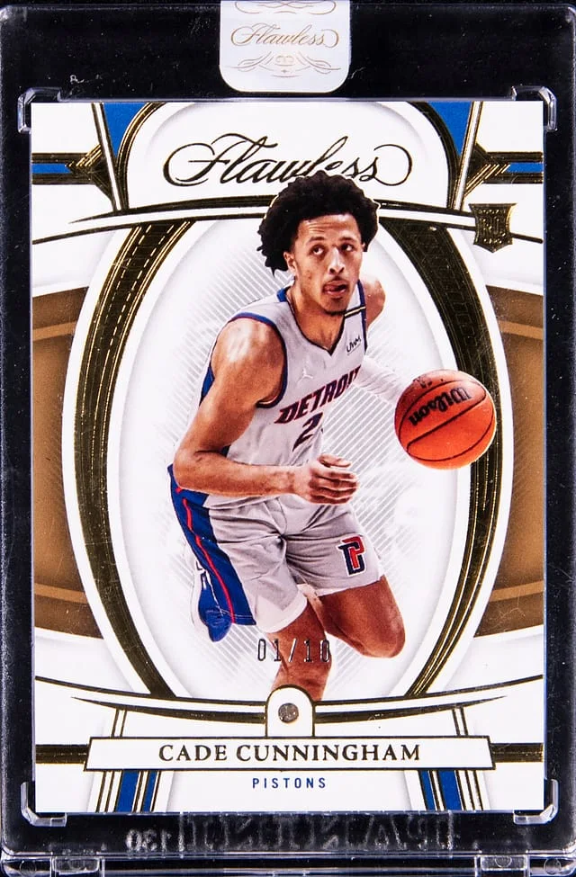 2021-22 Panini Flawless Cade Cunningham - Panini Encased Gold #2 card image