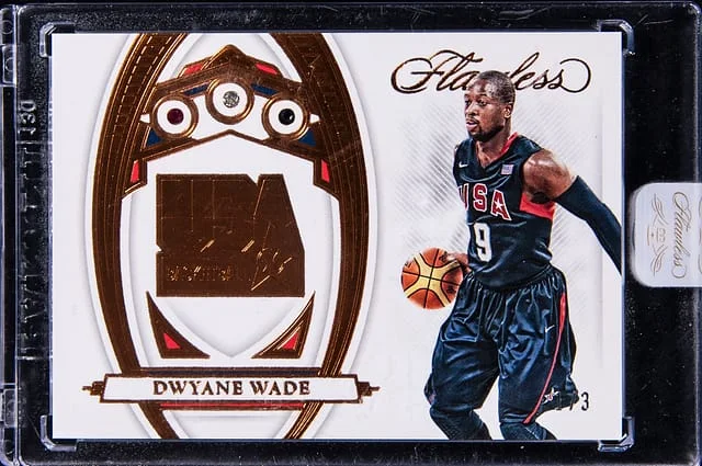 2021-22 Panini Flawless Dwyane Wade Team USA Bronze FOTL #167 card image
