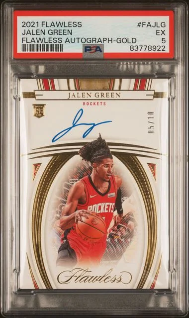 2021-22 Panini Flawless Jalen Flawless Autographs Gold #FA-JLG card image
