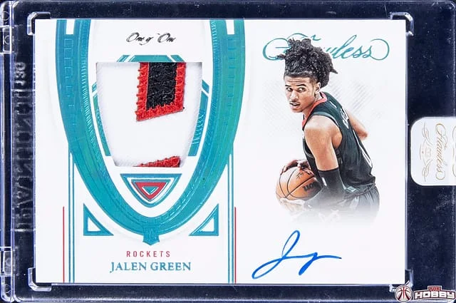 2021-22 Panini Flawless Jalen Patch Autographs Platinum #FPA-JLG card image