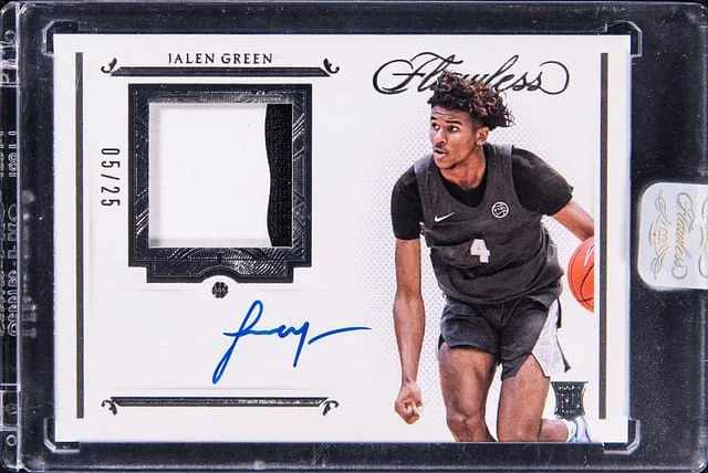 2021-22 Panini Flawless Jalen Collegiate Signature Prime Materials #SPM-JG card image