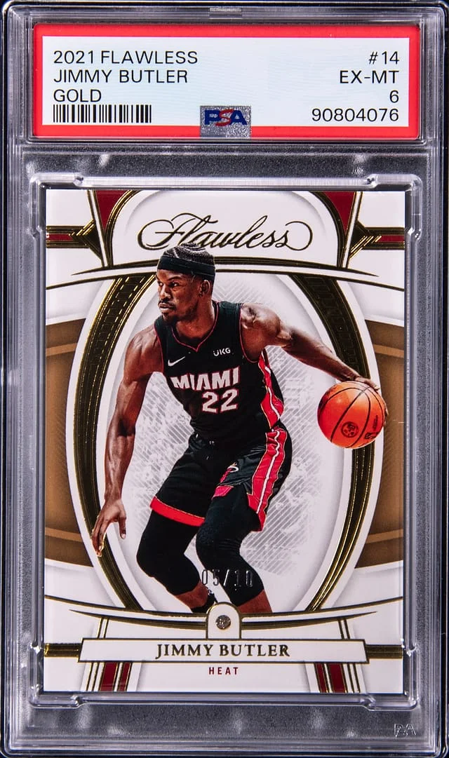 2021-22 Panini Flawless Jimmy Butler Gold #14 card image