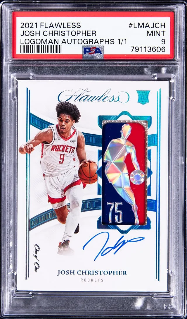 2021-22 Panini Flawless Josh Christopher Logoman Autographs #LMA-JCH card image