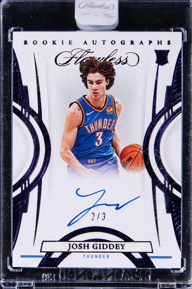 2021-22 Panini Flawless Josh Giddey Autographs Amethyst #FRA-JGD card image