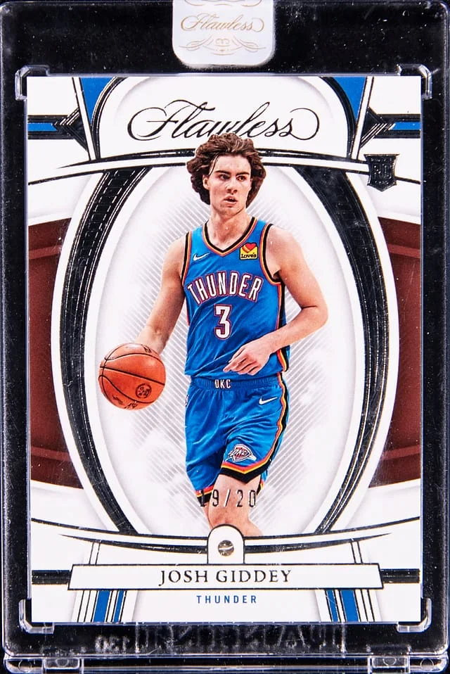 2021-22 Panini Flawless Josh Giddey Relic - Panini Encased #51 card image
