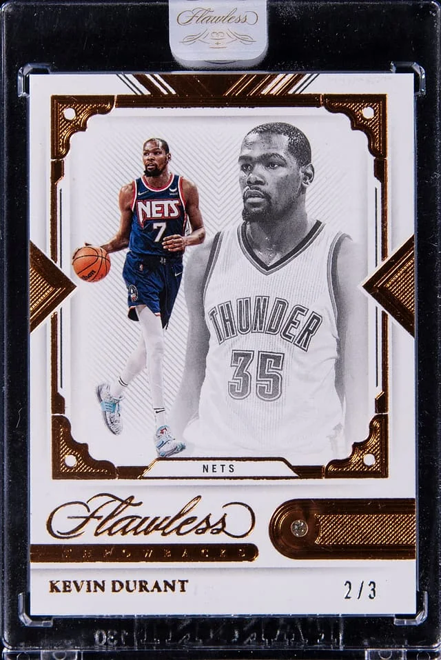 2021-22 Panini Flawless Kevin Durant Diamond Throwbacks #157 card image