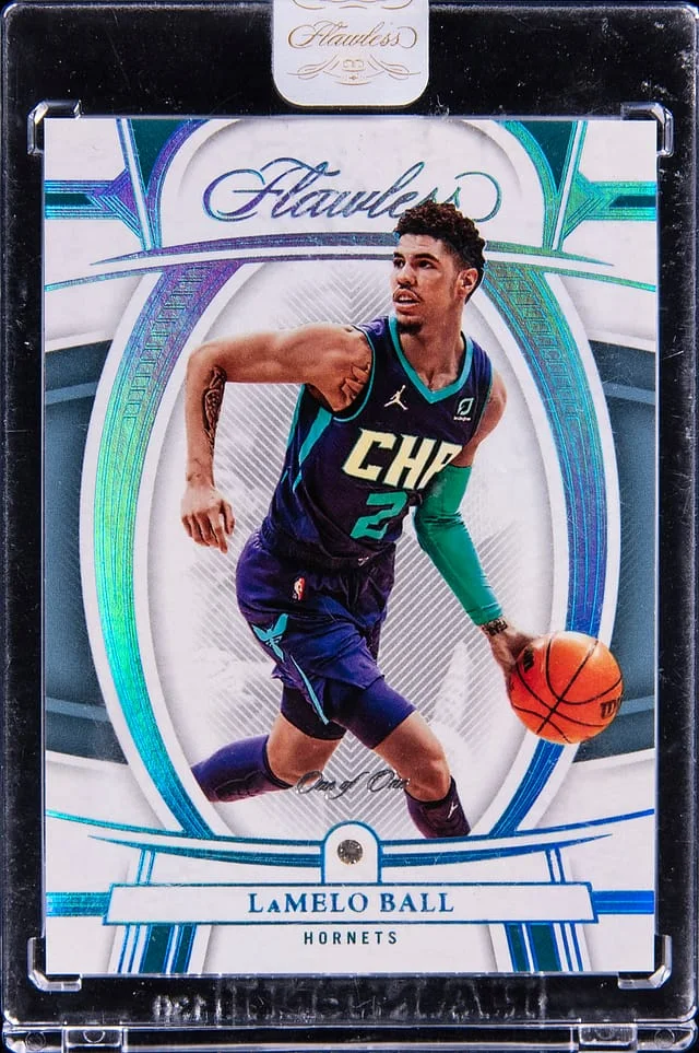 2021-22 Panini Flawless LaMelo Ball Diamond Platinum #12 card image