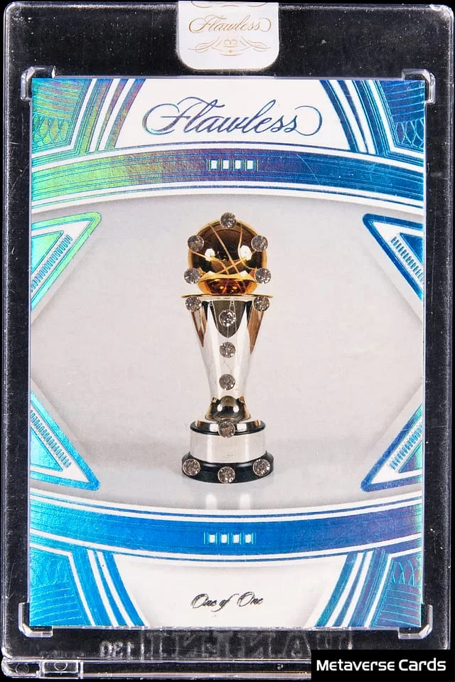 2021-22 Panini Flawless LeBron James Diamond Finals MVP Trophy Gems #FMVP-LJM card image