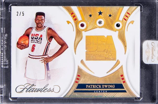 2021-22 Panini Flawless Patrick Ewing Triple #195 card image