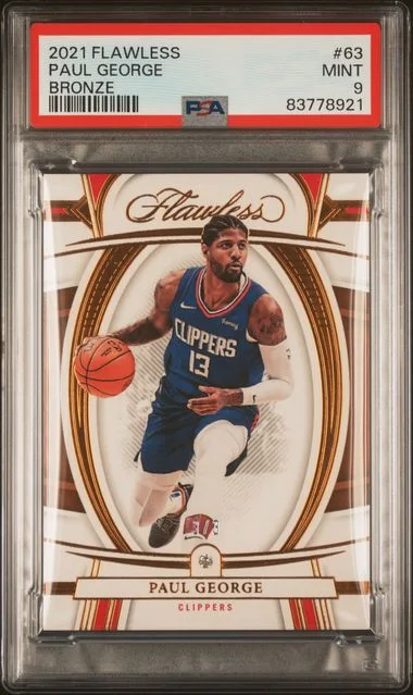 2021-22 Panini Flawless Paul George Bronze #63 card image