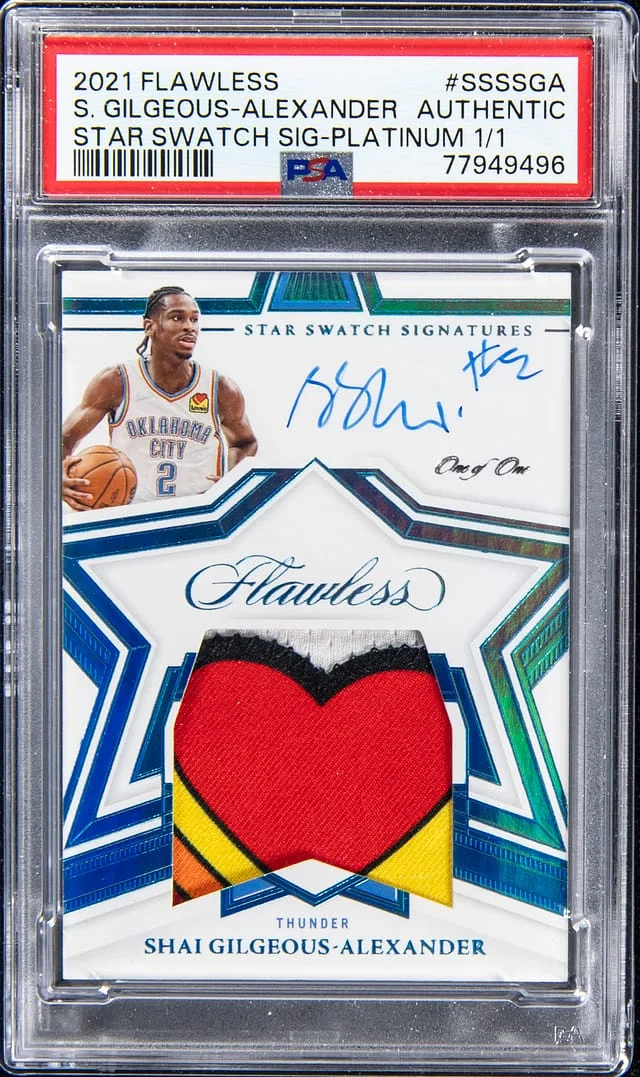 2021-22 Panini Flawless Star Swatch Signatures Platinum #SSS #no-number card image