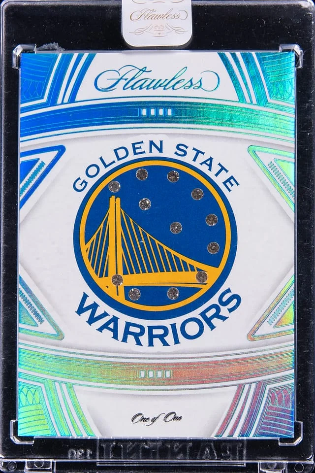 2021-22 Panini Flawless Stephen Curry Diamond Team Logo Gems #TLG-SCY card image