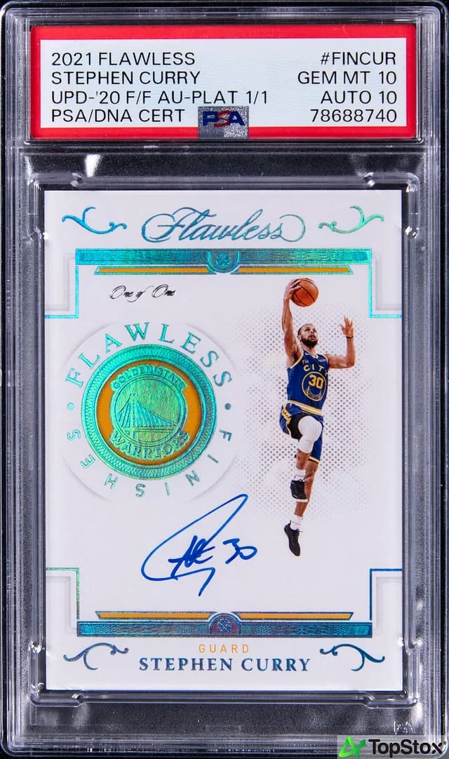 2021-22 Panini Flawless Stephen Curry Update '20-21 Flawless Finishes Amethyst #FIN-CUR card image