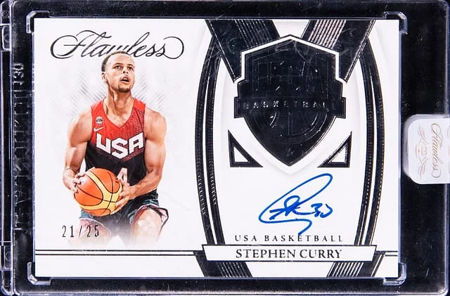 2021-22 Panini Flawless Stephen Curry USA Basketball Autographs #USA-SCW card image
