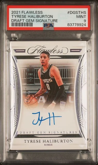 2021-22 Panini Flawless Tyrese Haliburton Draft GEM Signatures #DGS-THS card image
