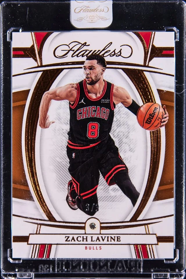 2021-22 Panini Flawless Zach Lavine - Panini Encased #18 card image