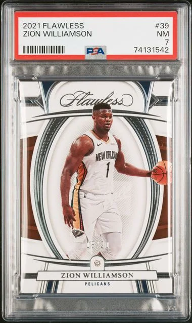 2021-22 Panini Flawless Zion Williamson #39 card image