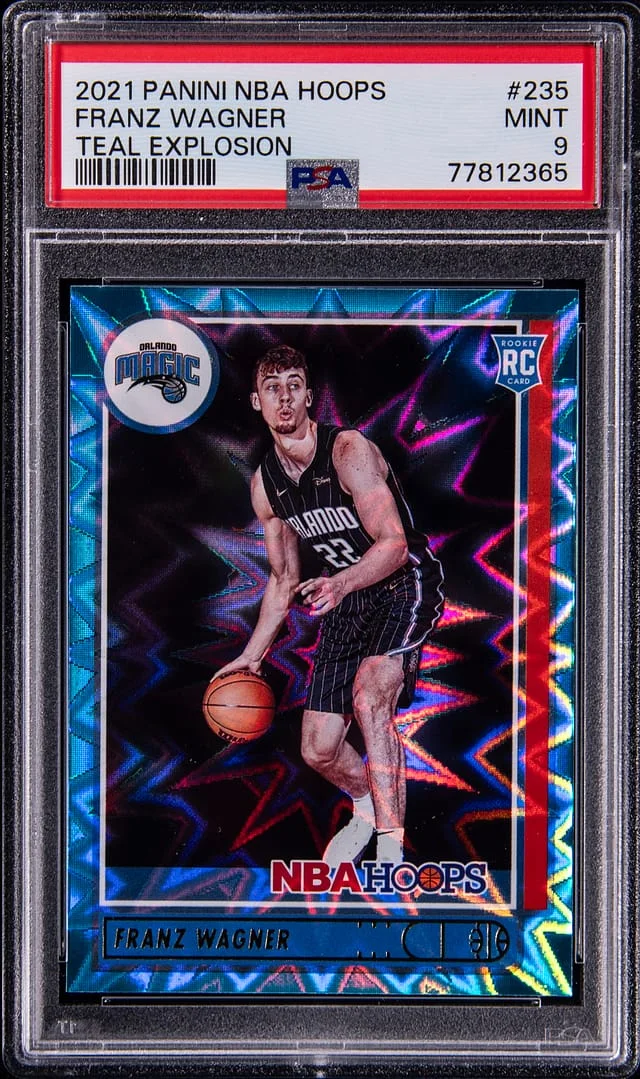 2021-22 Panini Franz Wagner NBA Hoops Teal Explosion #235 card image