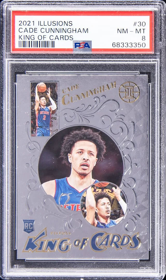 2021-22 Panini Illusions Cade Cunningham King of Cards #30 card image