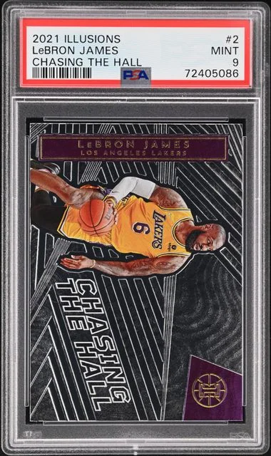 2021-22 Panini Illusions LeBron James Chasing The Hall #2 card image