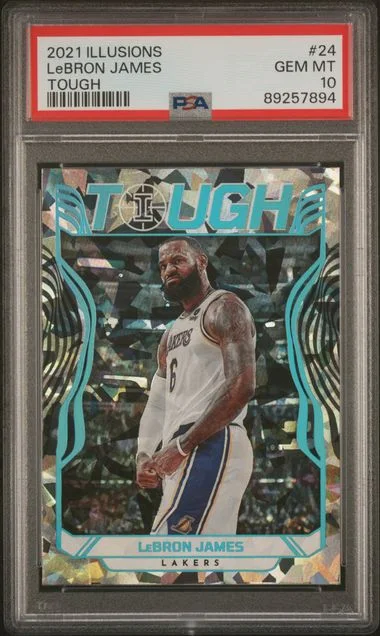 2021-22 Panini Illusions LeBron James Tough #24 card image