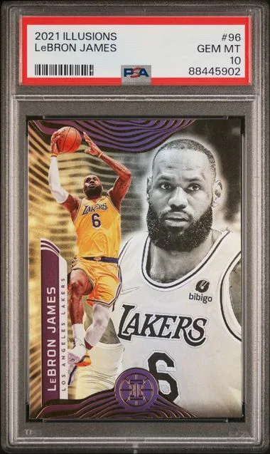2021-22 Panini Illusions LeBron James #96 card image