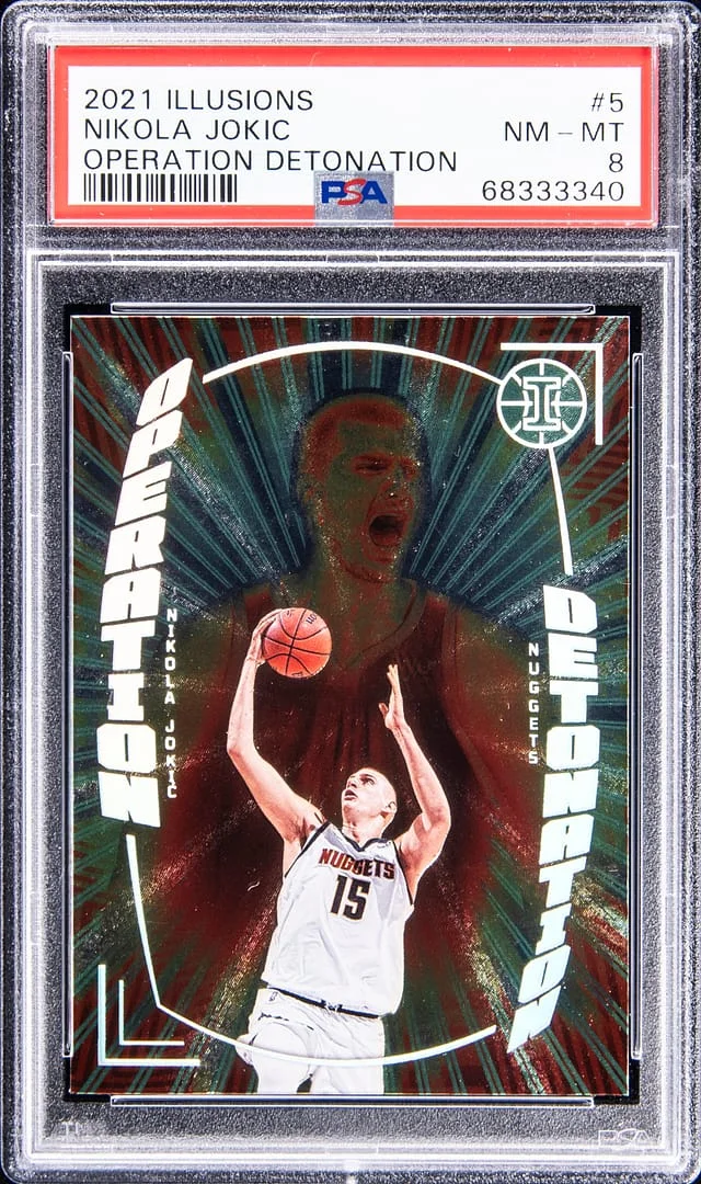 2021-22 Panini Illusions Nikola Jokic Operation Detonation #5 card image