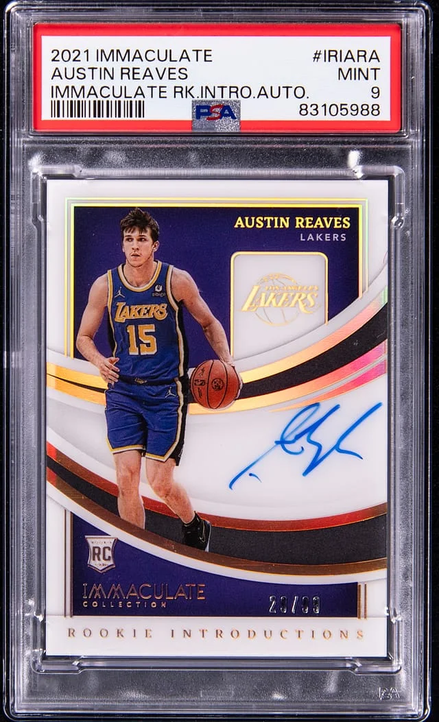 2021-22 Panini Immaculate Collection Austin Reaves Introductions Autograph #IRI-ARA card image