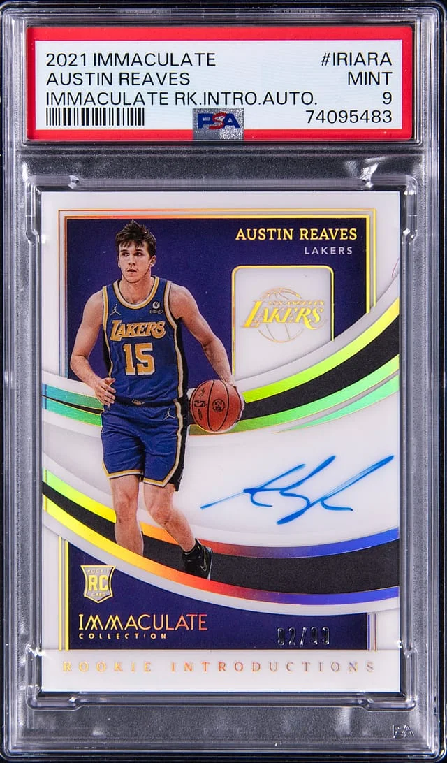 2021-22 Panini Immaculate Collection Austin Reaves Introductions Autograph #IRIARA card image