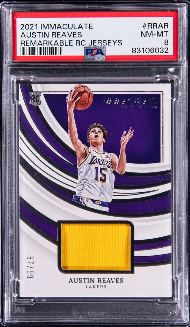 2021-22 Panini Immaculate Collection Austin Reaves Remarkable Jerseys #RR-AR card image