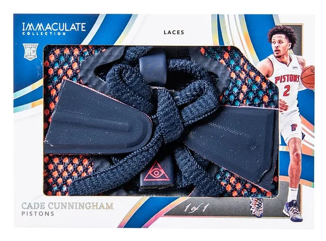 2021-22 Panini Immaculate Collection Cade Cunningham Sneak Peek Laces #SP-CCP card image