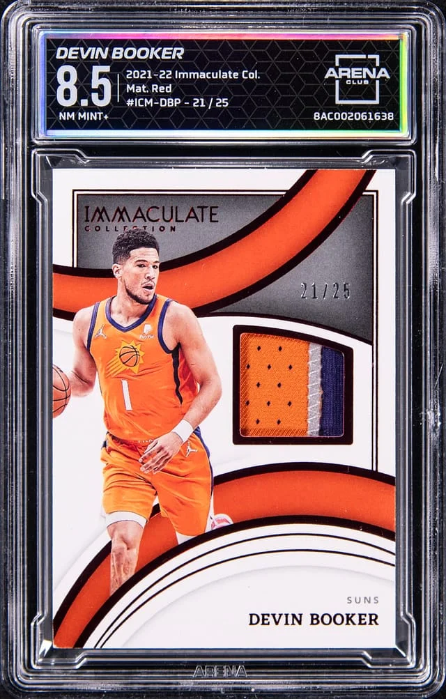 2021-22 Panini Immaculate Collection Devin Booker Match Red #ICM-DBP card image