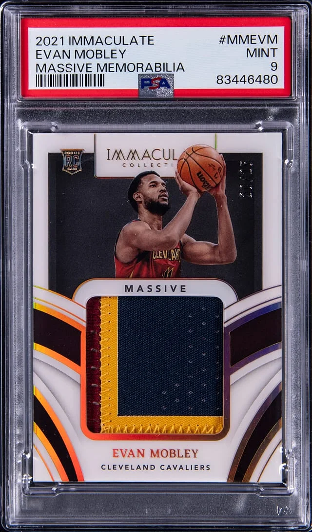 2021-22 Panini Immaculate Collection Evan Mobley Massive Memorabilia #MM-EVM card image