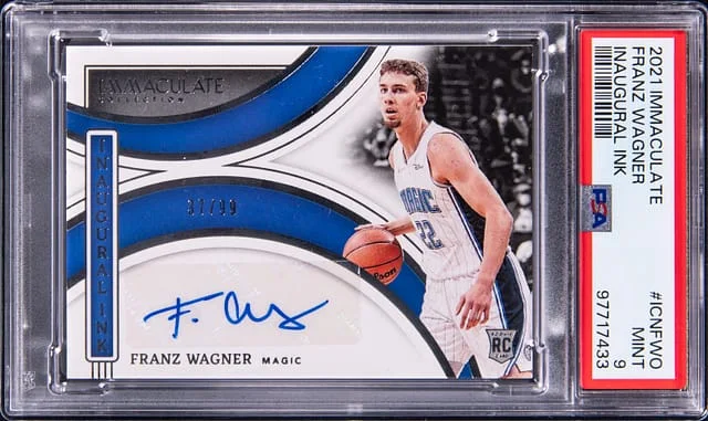 2021-22 Panini Immaculate Collection Franz Wagner Inaugural Ink #ICN-FWO card image