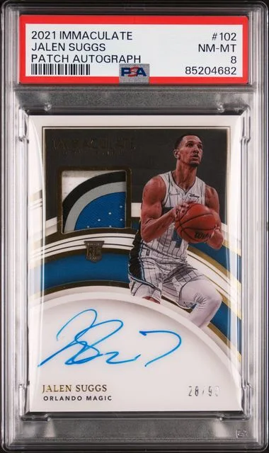 2021-22 Panini Immaculate Collection Jalen Suggs Patch Autograph #102 card image