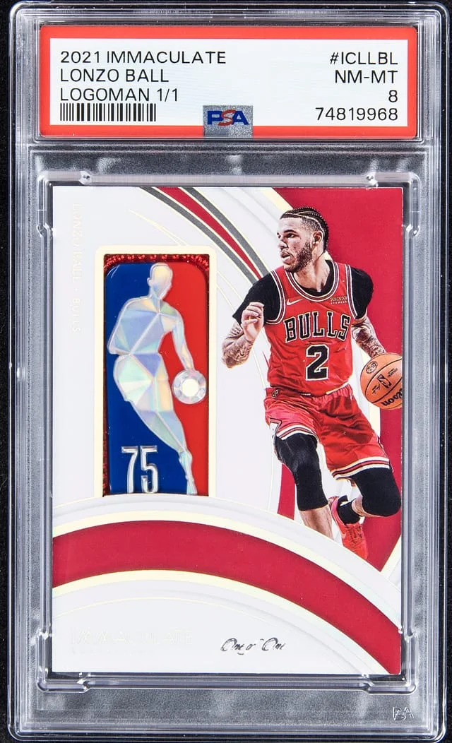 2021-22 Panini Immaculate Collection Lonzo Ball Logoman #ICL-LBL card image