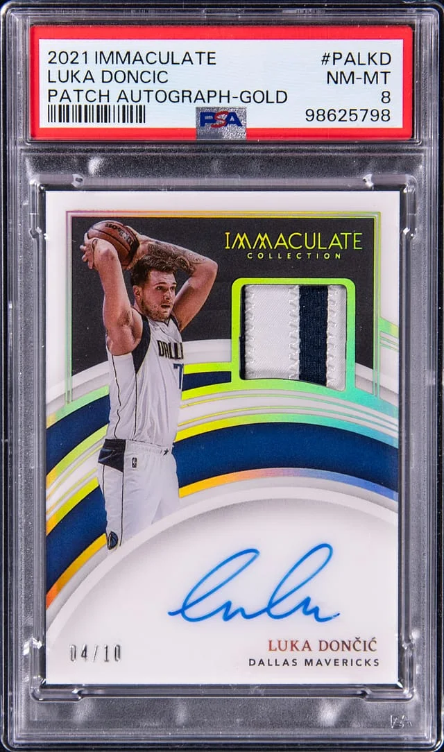 2021-22 Panini Immaculate Collection Luka Doncic Patch Autograph Gold #PA-LKD card image