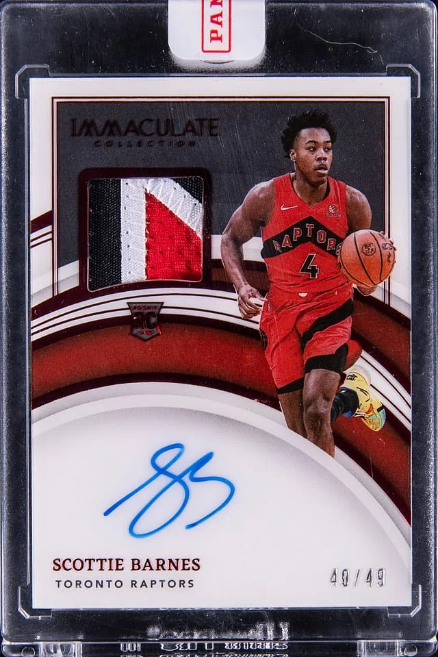 2021-22 Panini Immaculate Collection Scottie Barnes #123 card image