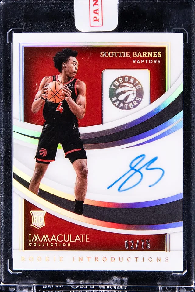 2021-22 Panini Immaculate Collection Scottie Barnes Introductions #IR1-SBR card image