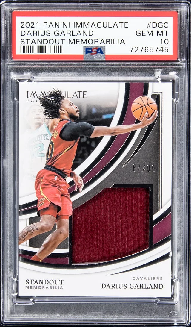 2021-22 Panini Immaculate Darius Garland Standout Memorabila #DGC card image