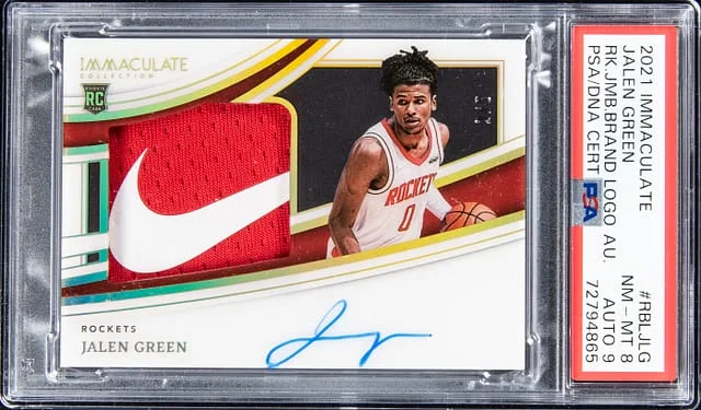 2021-22 Panini Immaculate Jalen Jumbo Brand Logo Autograph #RBL-JLG card image